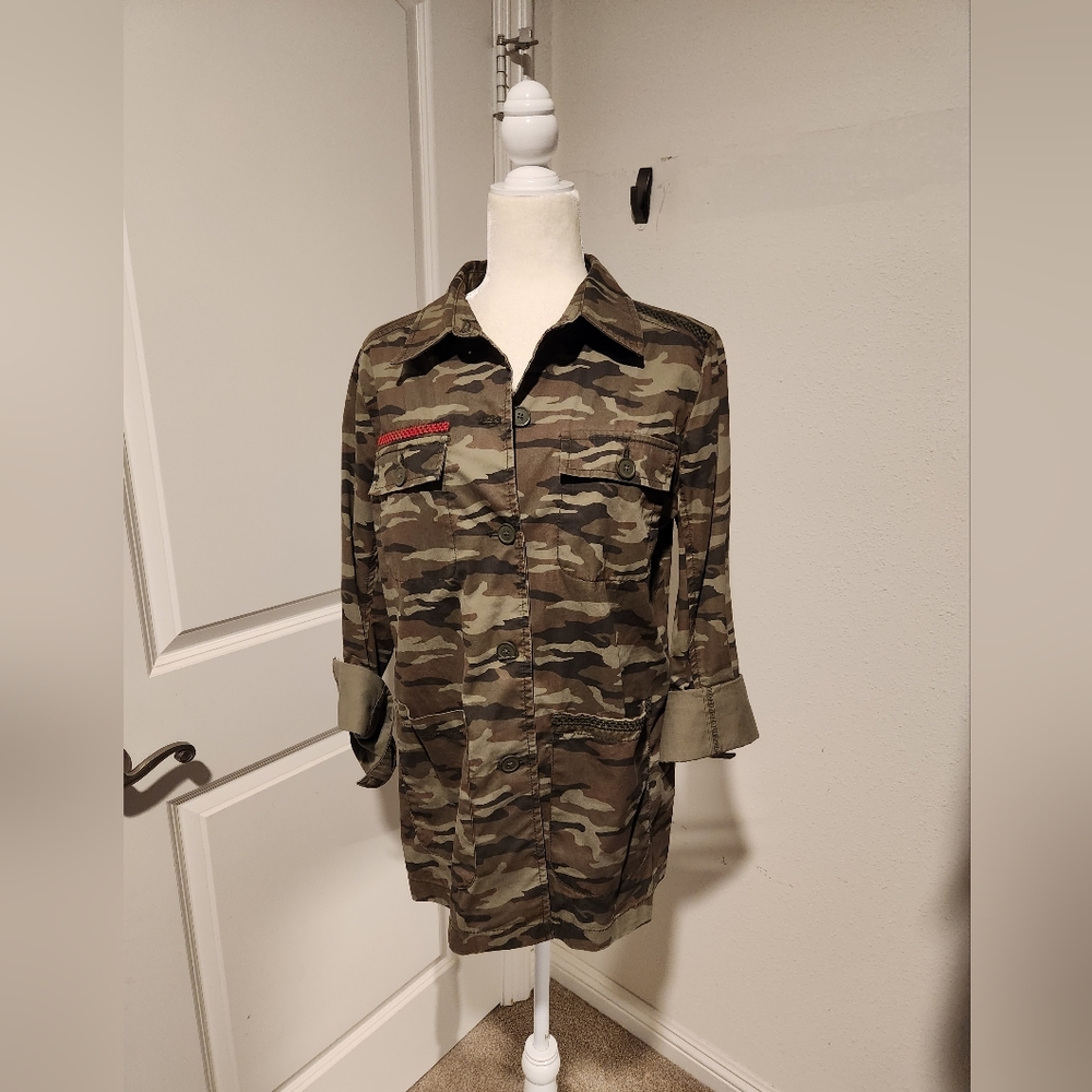 Caslon Camo print jacket